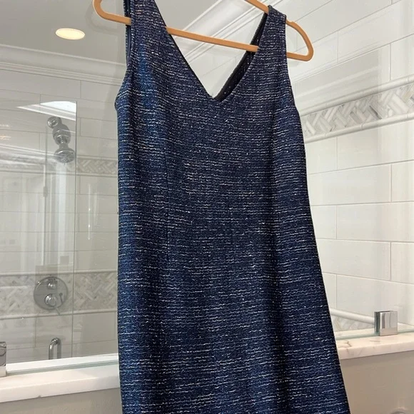 st john metallic dress NWT St John Couture Silk Blend Metallic Dress Floral Multi Color Womens  Size 6